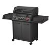 Gasgrill 'Monroe Pro4SIK Turbo Shadow' schwarz 153,5 x 118,5 x 58 cm