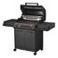 Gasgrill 'Monroe Pro4SIK Turbo Shadow' schwarz 153,5 x 118,5 x 58 cm