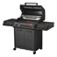 Gasgrill 'Monroe Pro4SIK Turbo Shadow' schwarz 153,5 x 118,5 x 58 cm