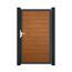 Einzeltor 'BasicLine' Universal DIN Eichefarben dunkel/anthrazit 100 x 180 cm