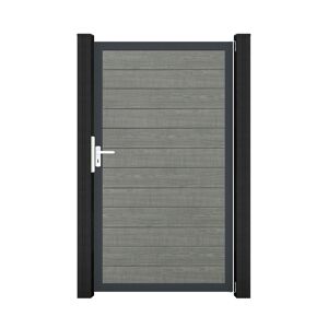 Einzeltor 'BasicLine' Universal DIN grau/anthrazit 100 x 180 cm