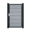 Einzeltor 'BasicLine Premium' Universal DIN silbergrau/anthrazit 100 x 180 cm