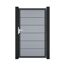 Einzeltor 'BasicLine Premium' Universal DIN silbergrau/anthrazit 100 x 180 cm