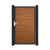 Einzeltor 'BasicLine Premium' Universal DIN Eichefarben dunkel/anthrazit 100 x 180 cm