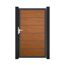 Einzeltor 'BasicLine Premium' Universal DIN Eichefarben dunkel/anthrazit 100 x 180 cm