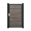 Einzeltor 'BasicLine Premium' Universal DIN dark oak/anthrazit 100 x 180 cm