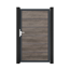 Einzeltor 'BasicLine Premium' Universal DIN dark oak/anthrazit 100 x 180 cm