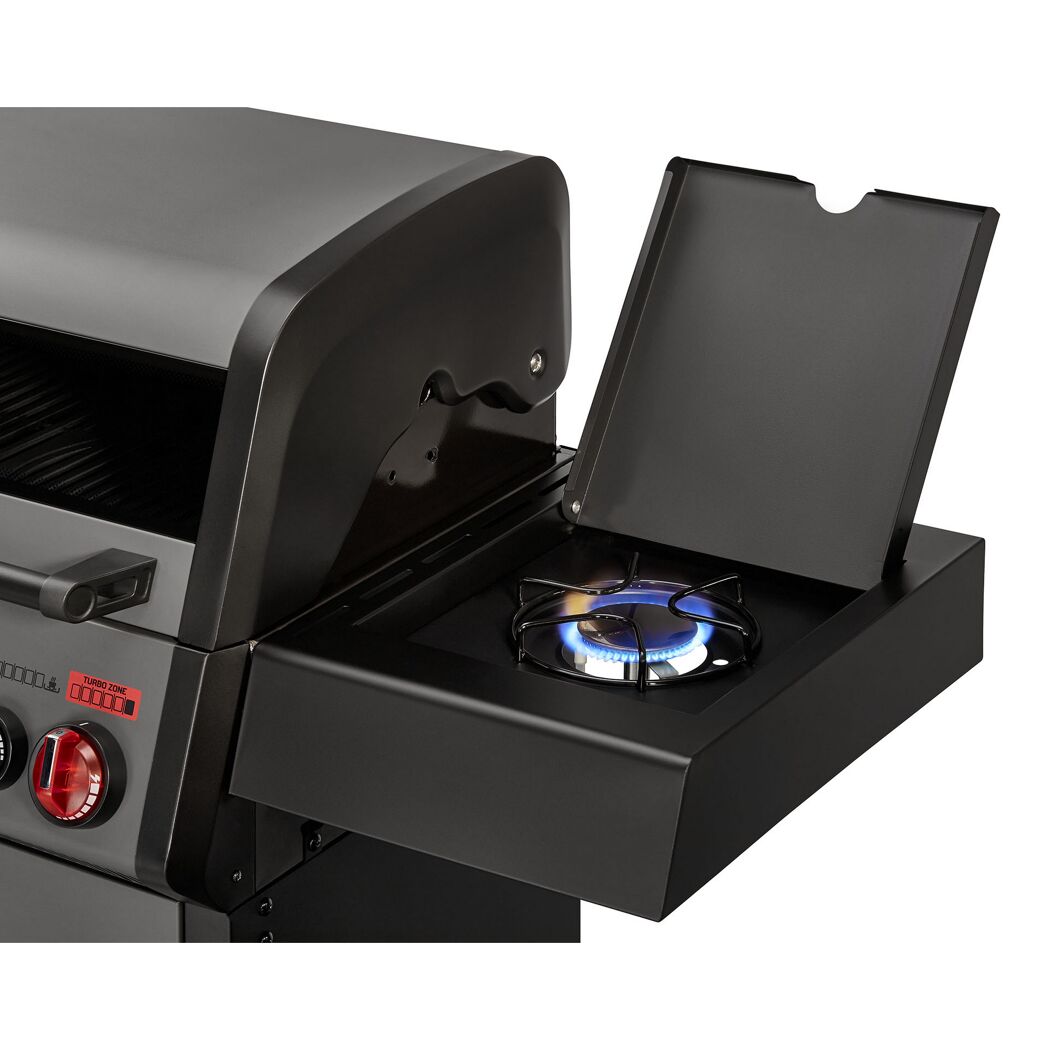 Gasgrill mit Seitenbrenner