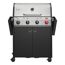 Gasgrill 'Chicago Next 4 R Turbo' schwarz, silber 134,5 x 108 x 51 cm