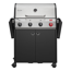 Gasgrill 'Chicago Next 4 R Turbo' schwarz, silber 134,5 x 108 x 51 cm