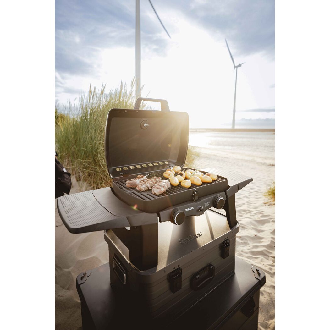 Mobiler Gasgrill am Strand