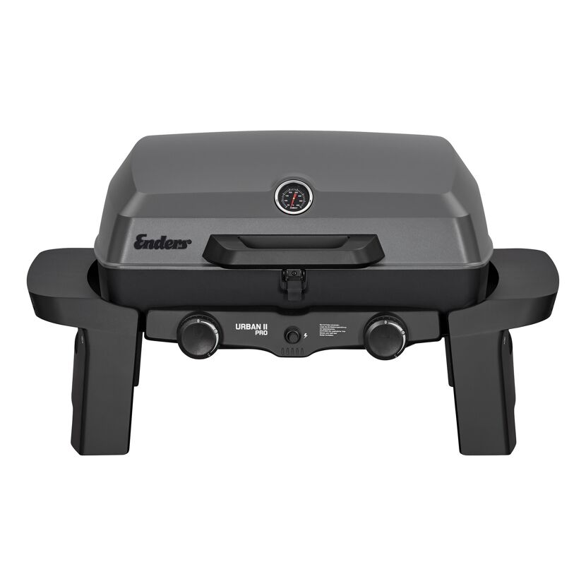 Tragbarer Gasgrill mit Deckel