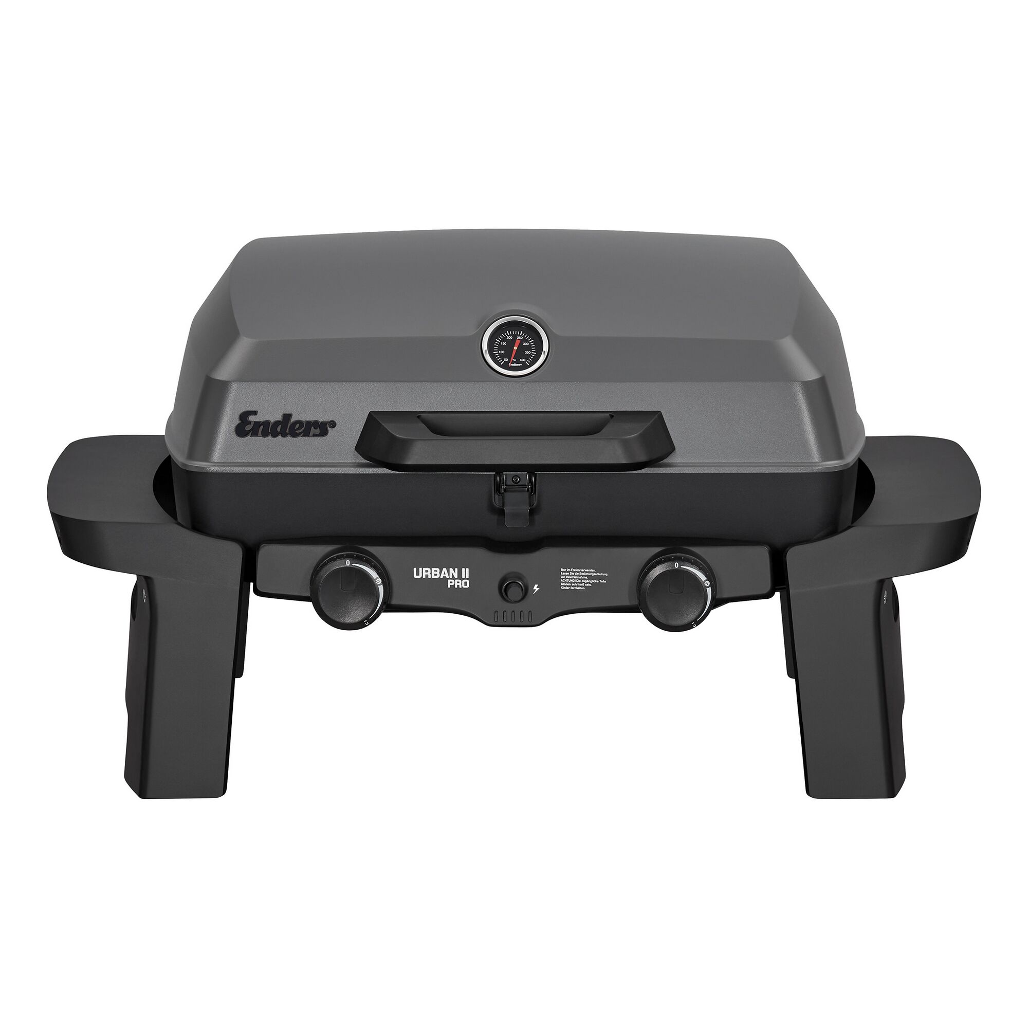 Tragbarer Gasgrill mit Deckel