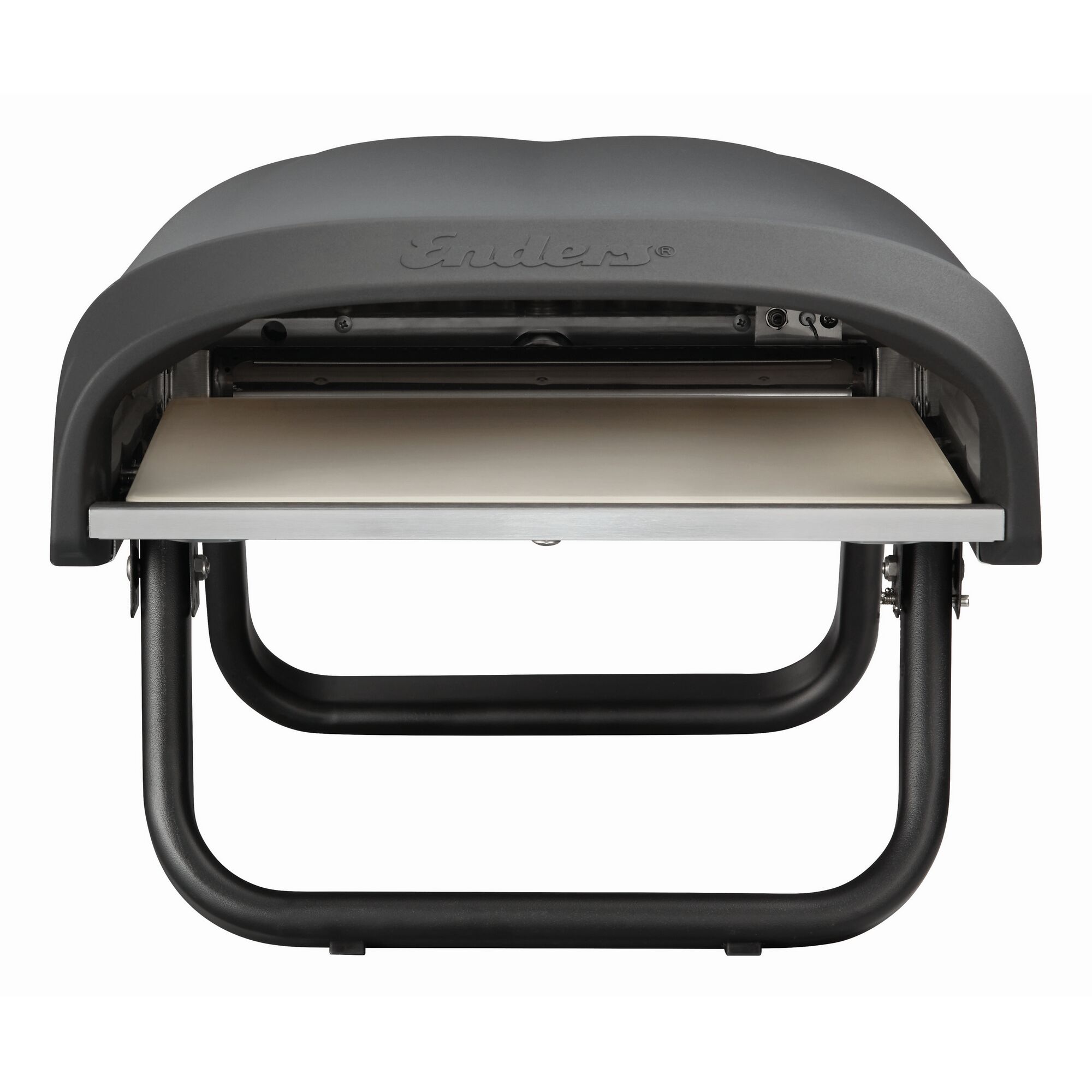 Offener Pizzaofen mit Pizzastein