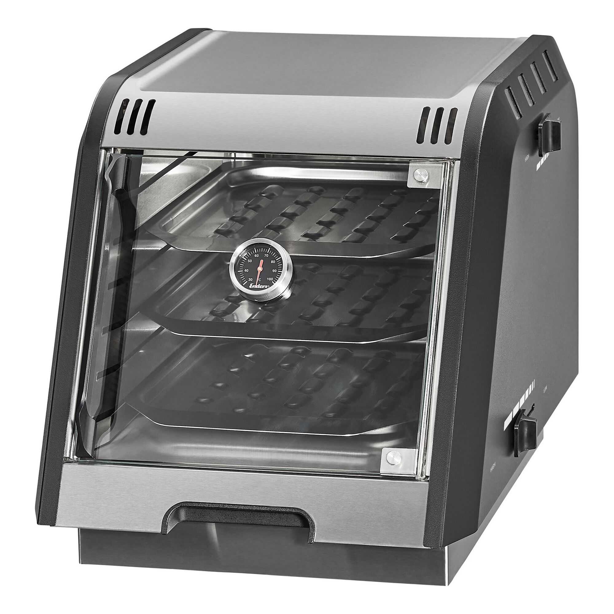 Elektrogrill mit drei Ebenen und Temperaturanzeige