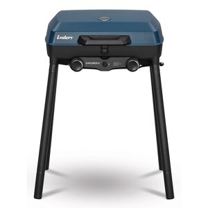 Gasgrill 'Explorer II' blau, schwarz 60 x 78 x 48 cm