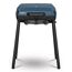 Blauer Gasgrill auf Beinen