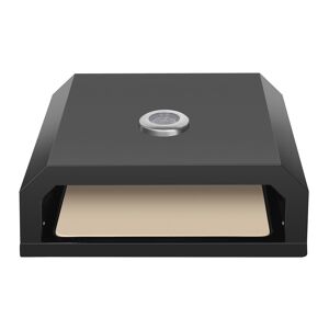 Pizzaaufsatz 'Neapel' Stahl schwarz pulverbeschichtet 40 x 15 x 35 cm