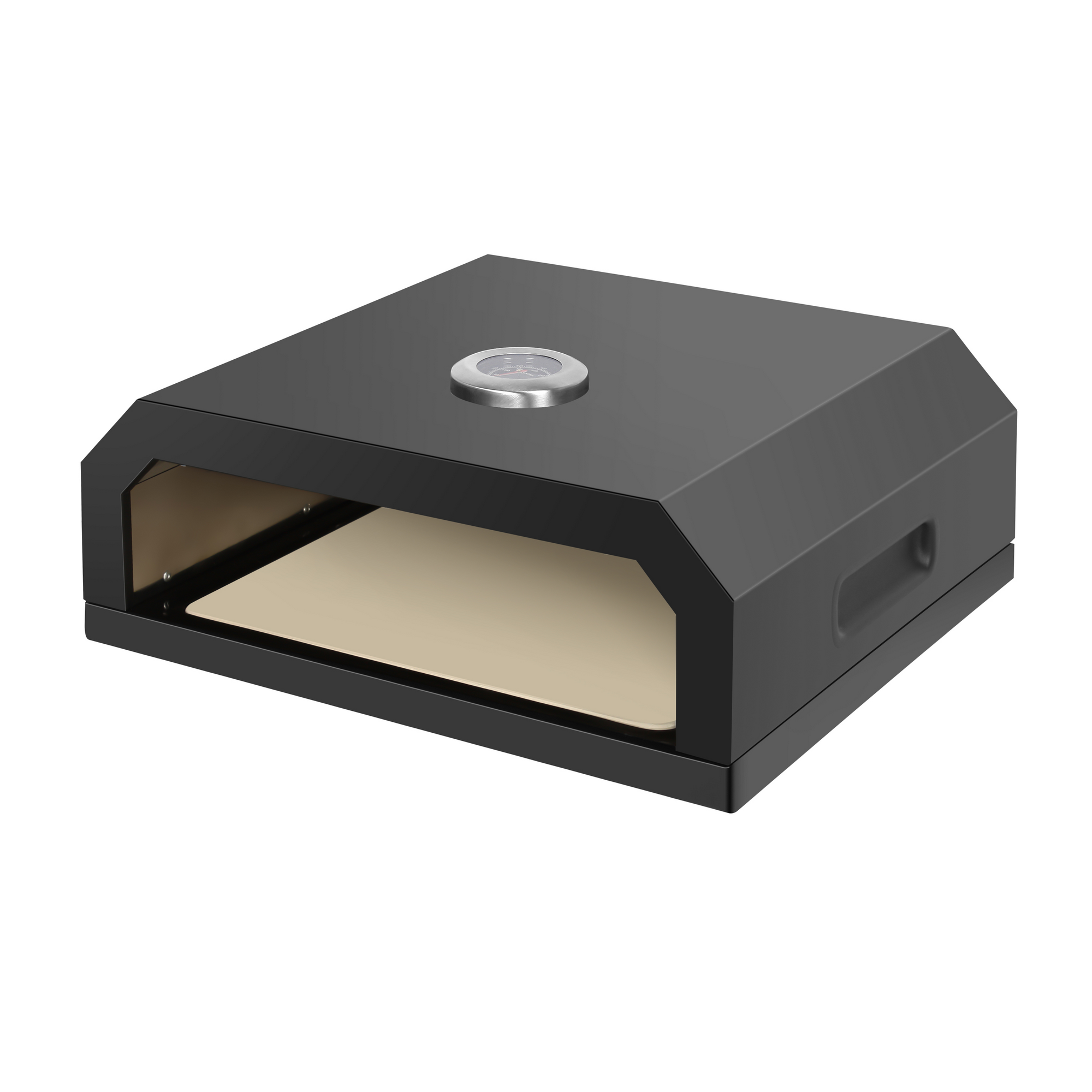 Pizzaaufsatz 'Neapel' Stahl schwarz pulverbeschichtet 40 x 15 x 35 cm