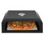 Pizzaaufsatz 'Neapel' Stahl schwarz pulverbeschichtet 40 x 15 x 35 cm