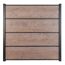 Steckzaun 'Premo' HPL Holzoptik 180 x 180 cm