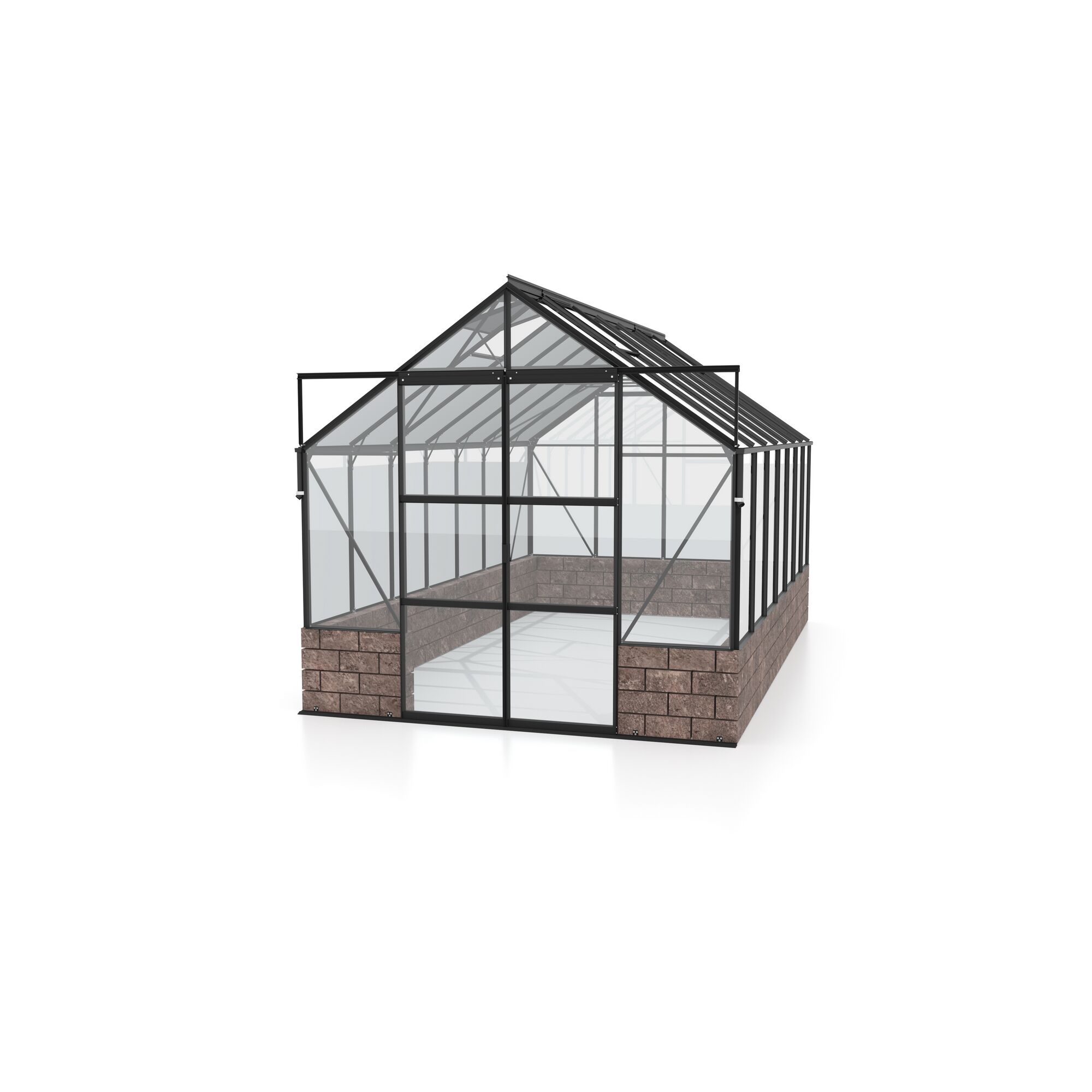 Gewächshaus mit offenem Eingang