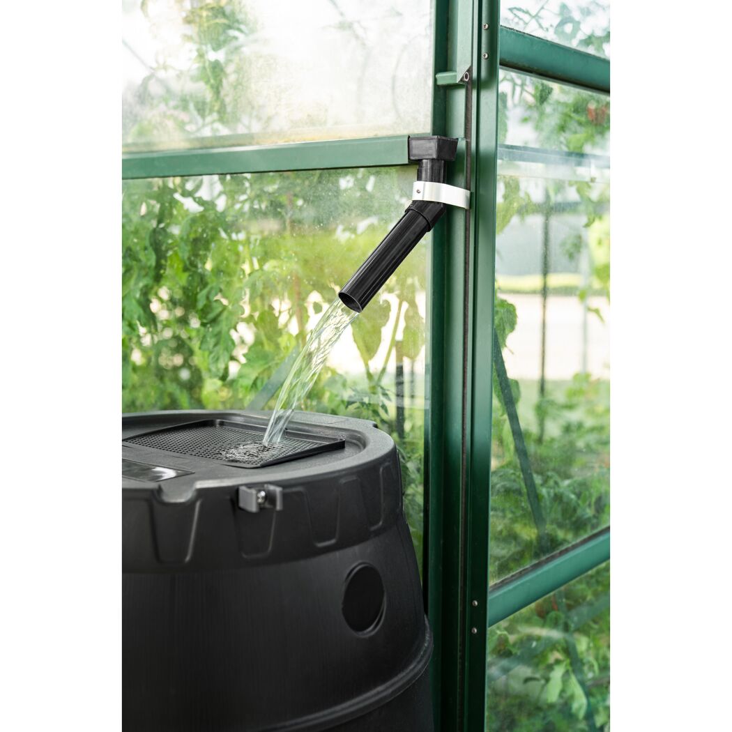 Regentonne schwarz 170 l mit Unterbau