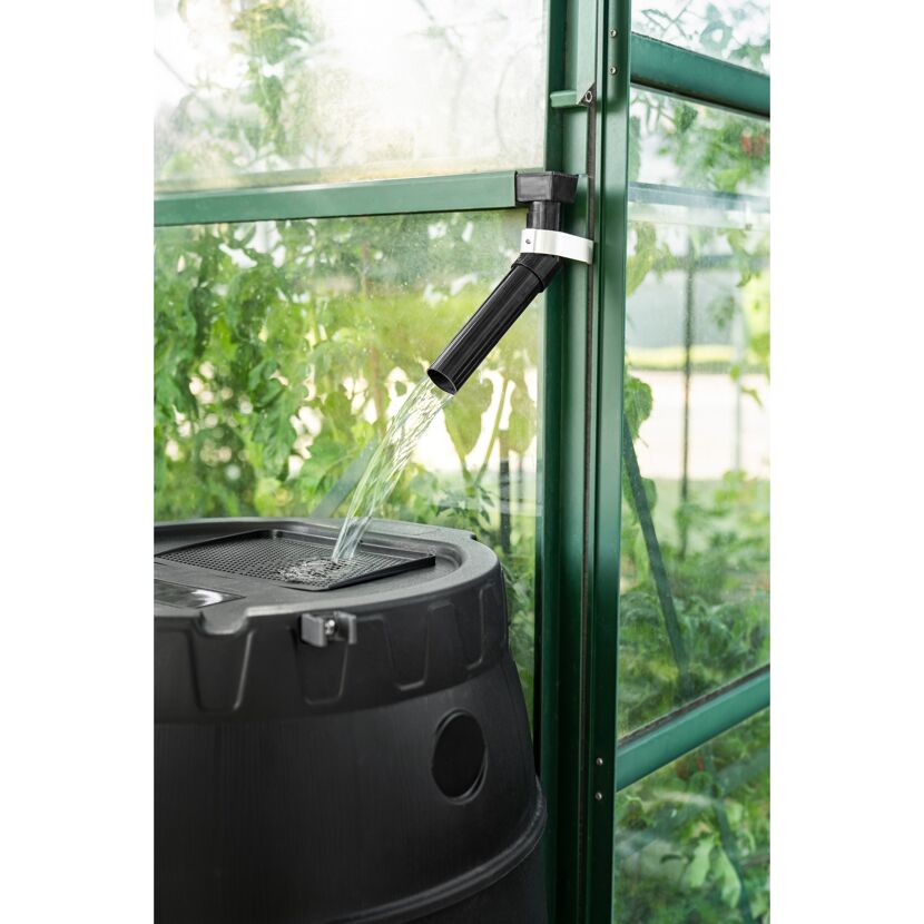 Regentonne schwarz 170 l mit Unterbau