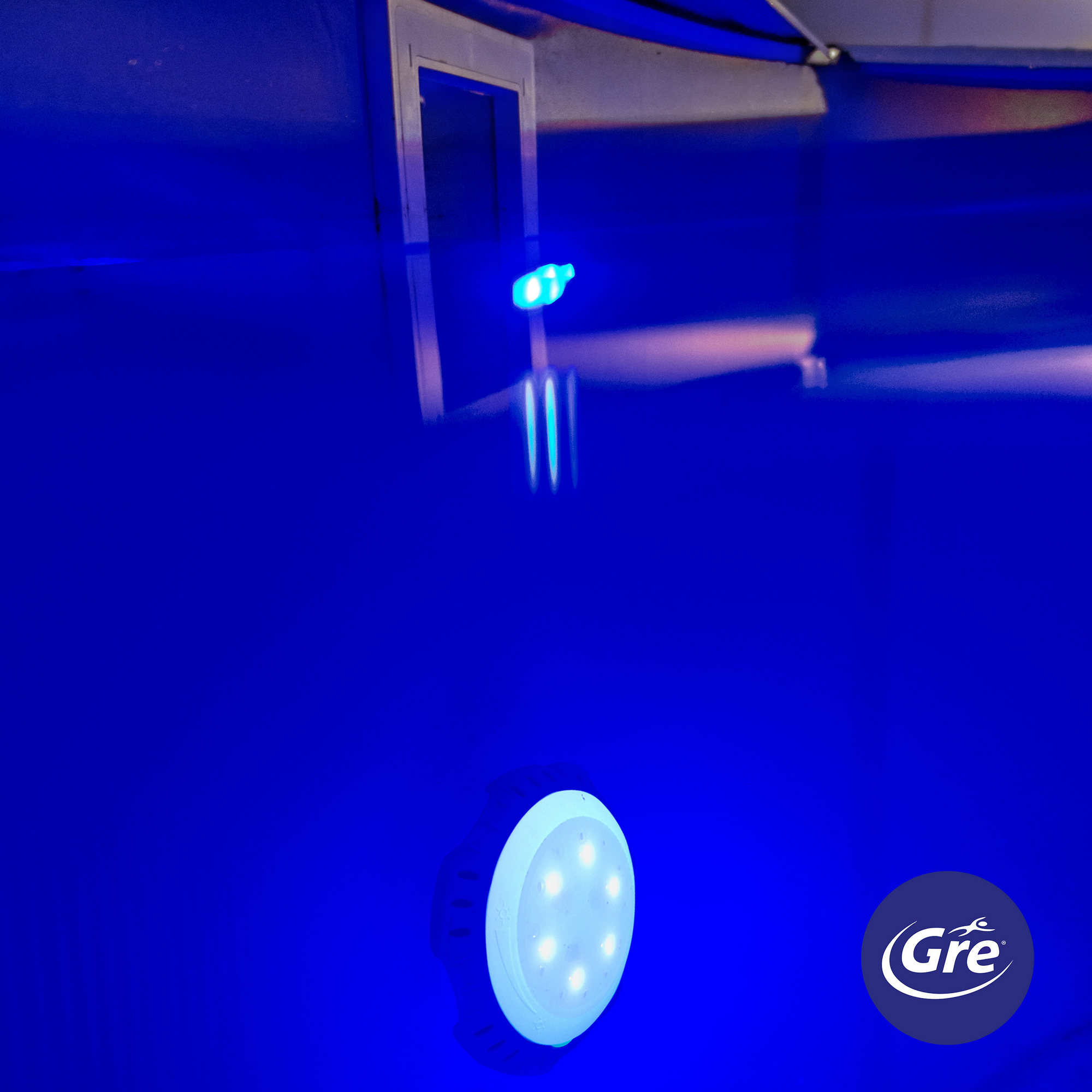 Poolbeleuchtung weiß mit LED Ø 16 x 10 cm
