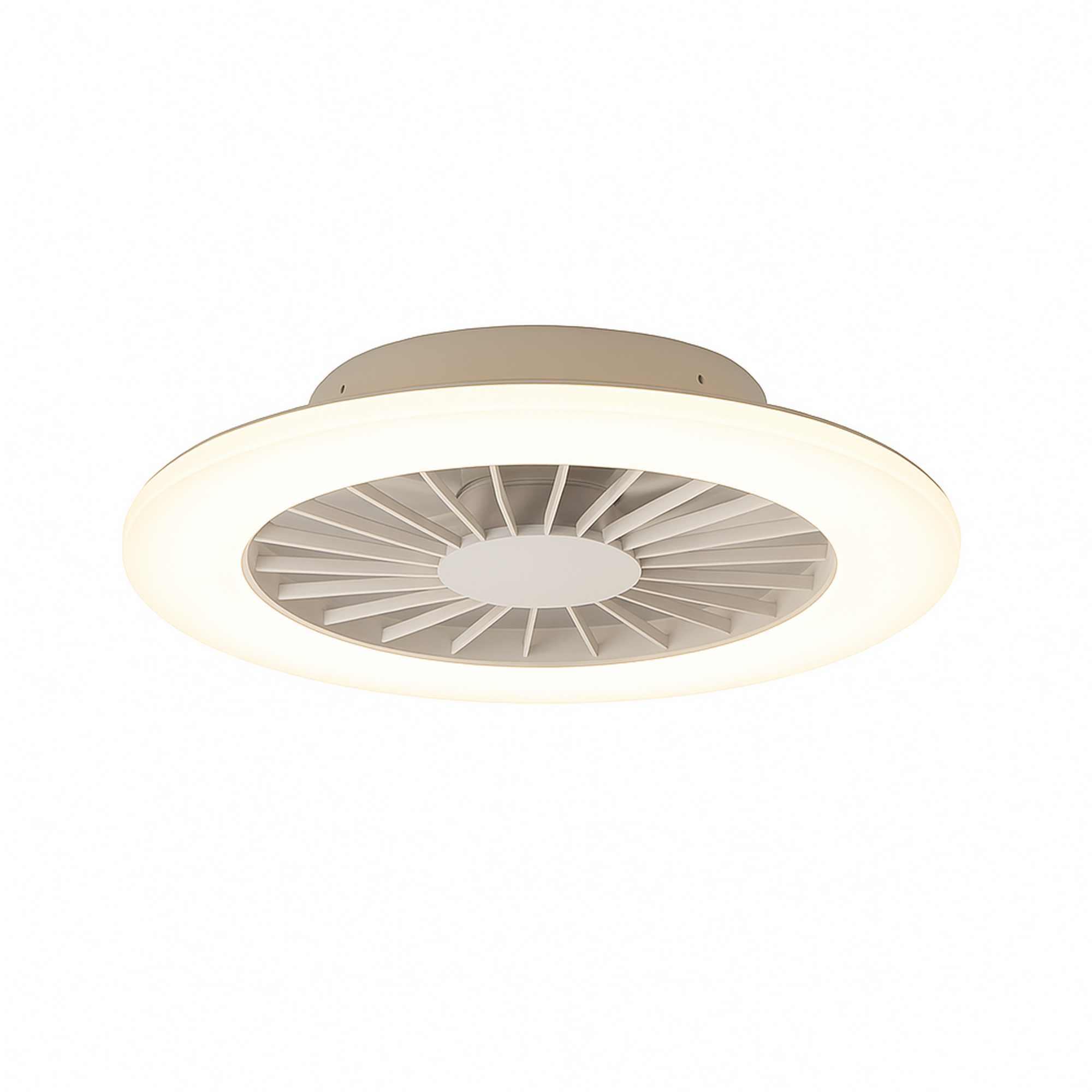 Deckenleuchte mit Ventilator weiß Ø 50 × 14,5 cm