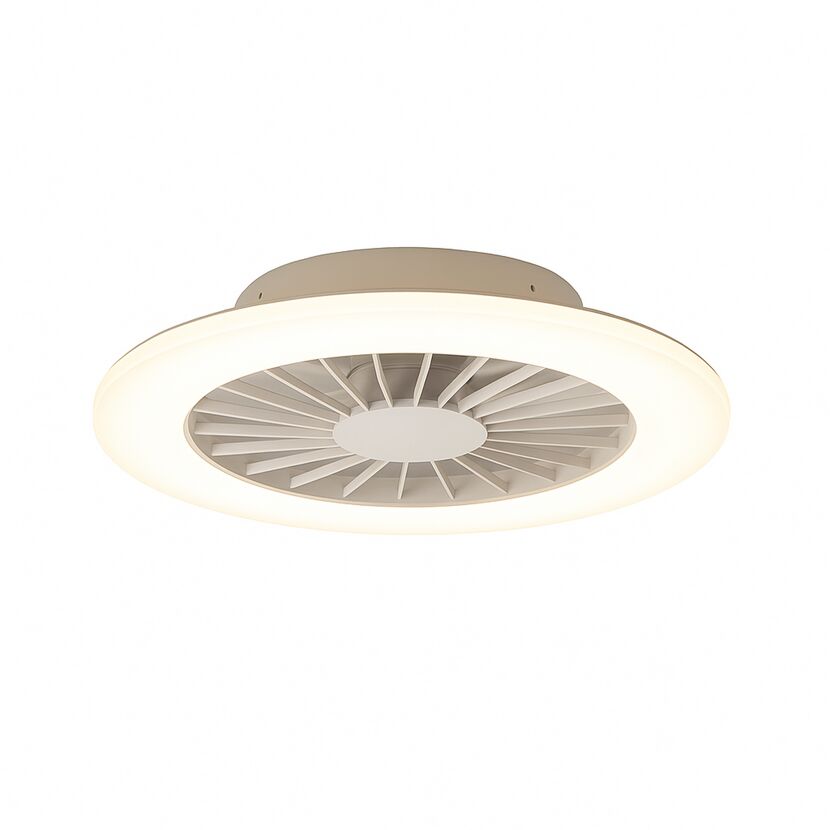 Deckenleuchte mit Ventilator weiß Ø 50 × 14,5 cm