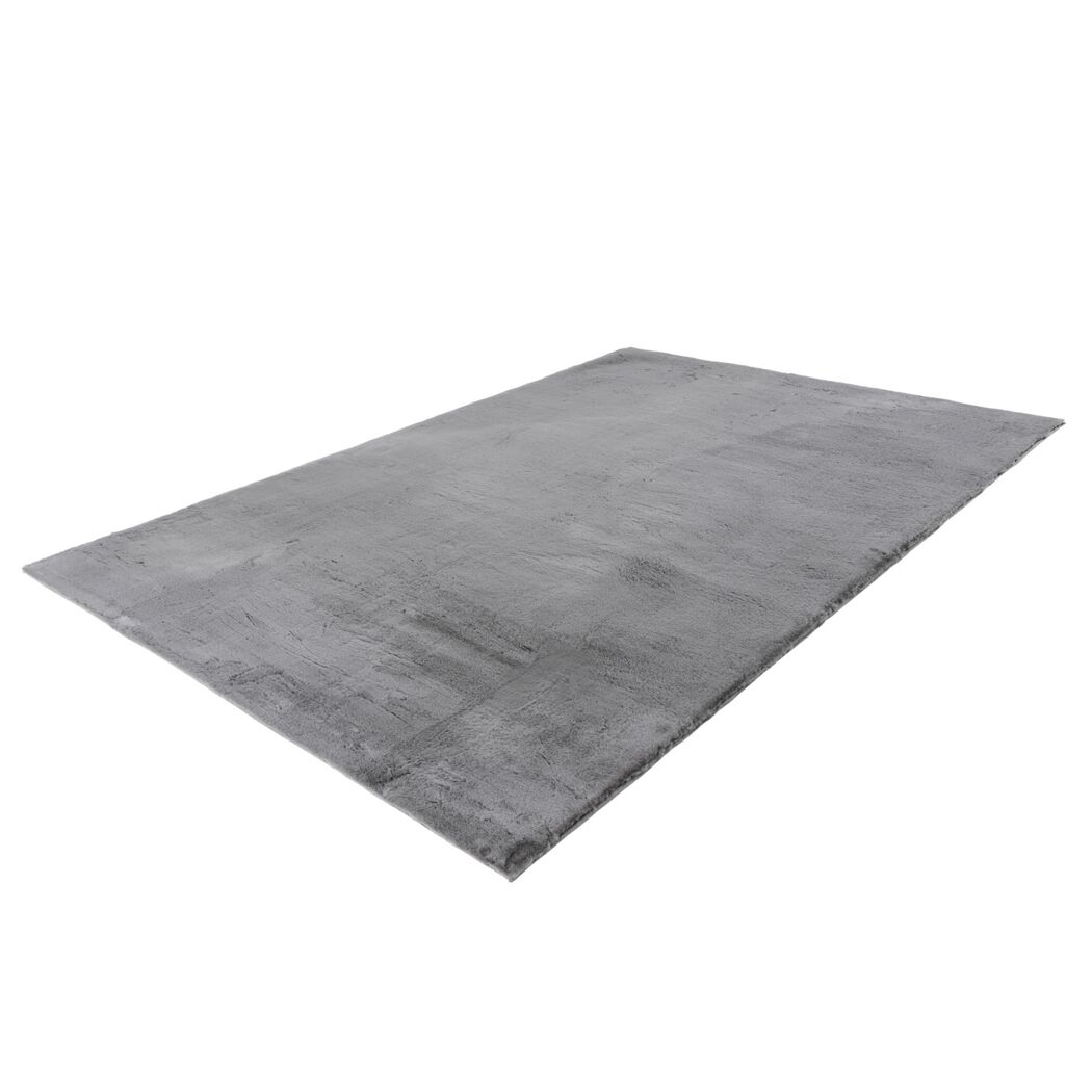 Kunstfell-Teppich 'Emotion' grau 80 x 150 cm