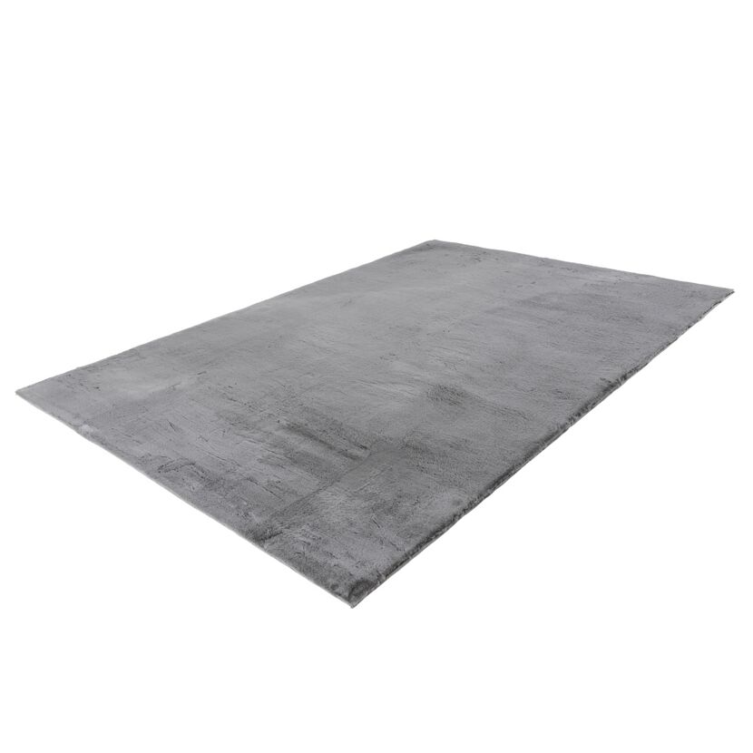 Kunstfell-Teppich 'Emotion' grau 80 x 150 cm