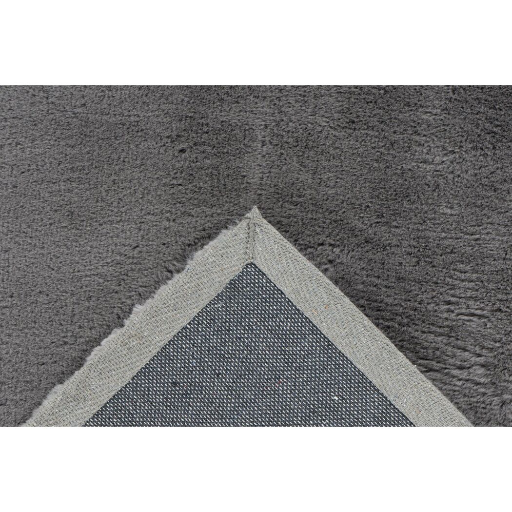 Kunstfell-Teppich 'Emotion' grau 80 x 150 cm