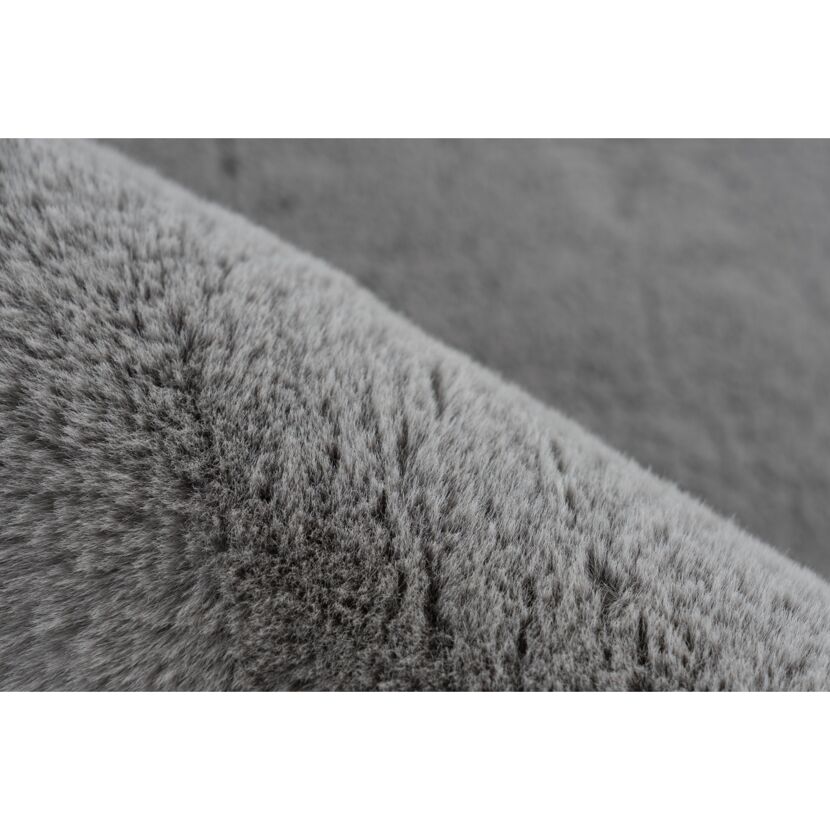 Kunstfell-Teppich 'Emotion' grau 120 x 170 cm