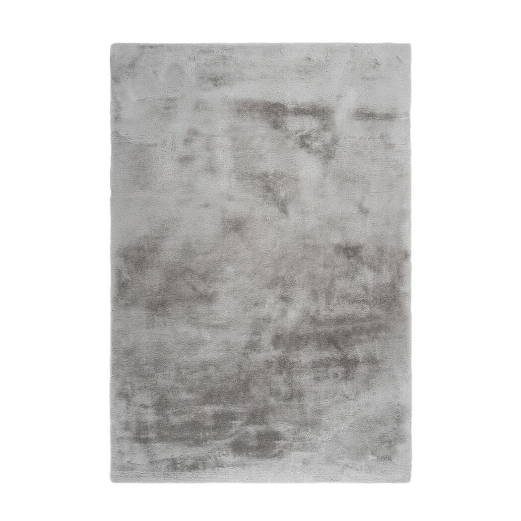 Kunstfell-Teppich 'Emotion' silbern 80 x 150 cm