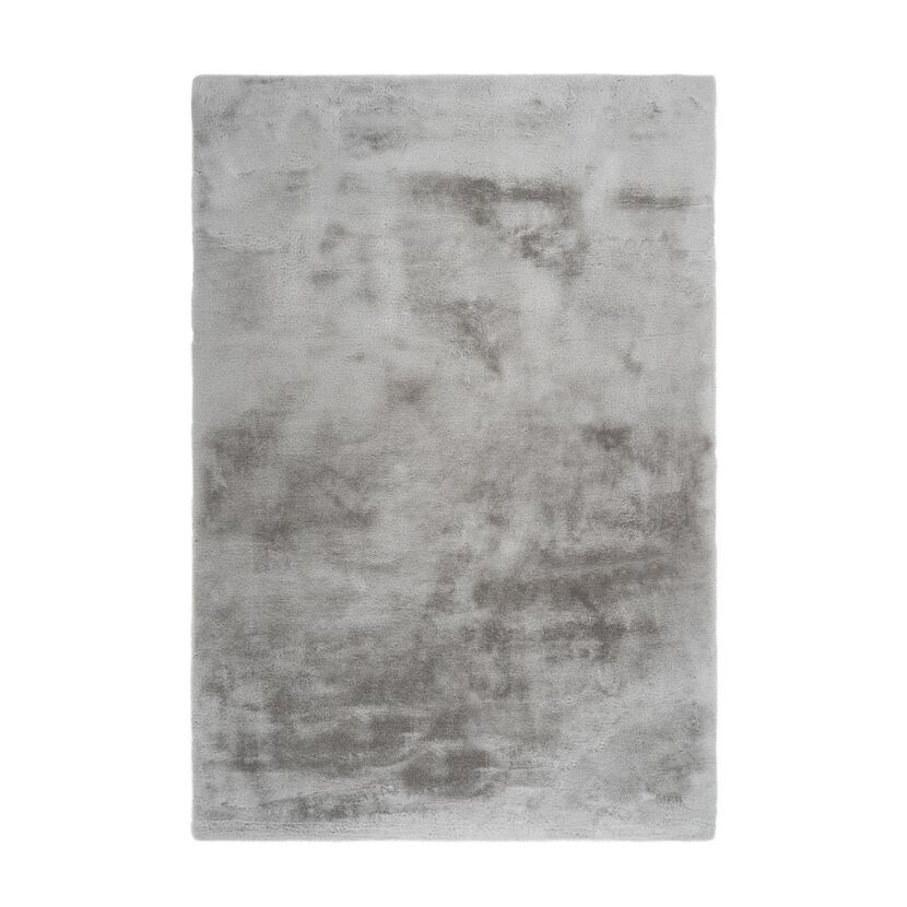 Kunstfell-Teppich 'Emotion' silbern 80 x 150 cm
