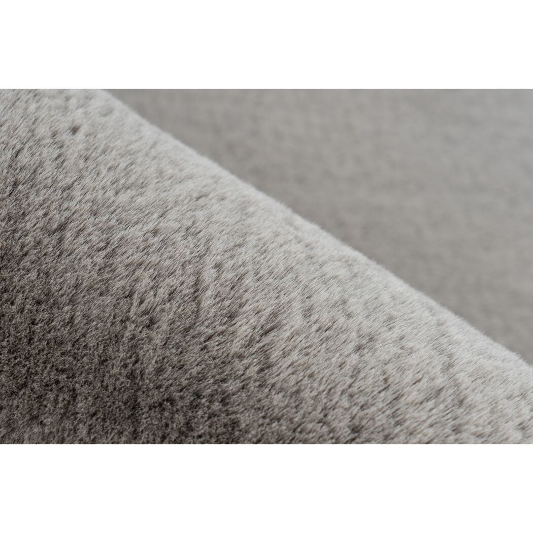 Kunstfell-Teppich 'Emotion' taupe 80 x 150 cm