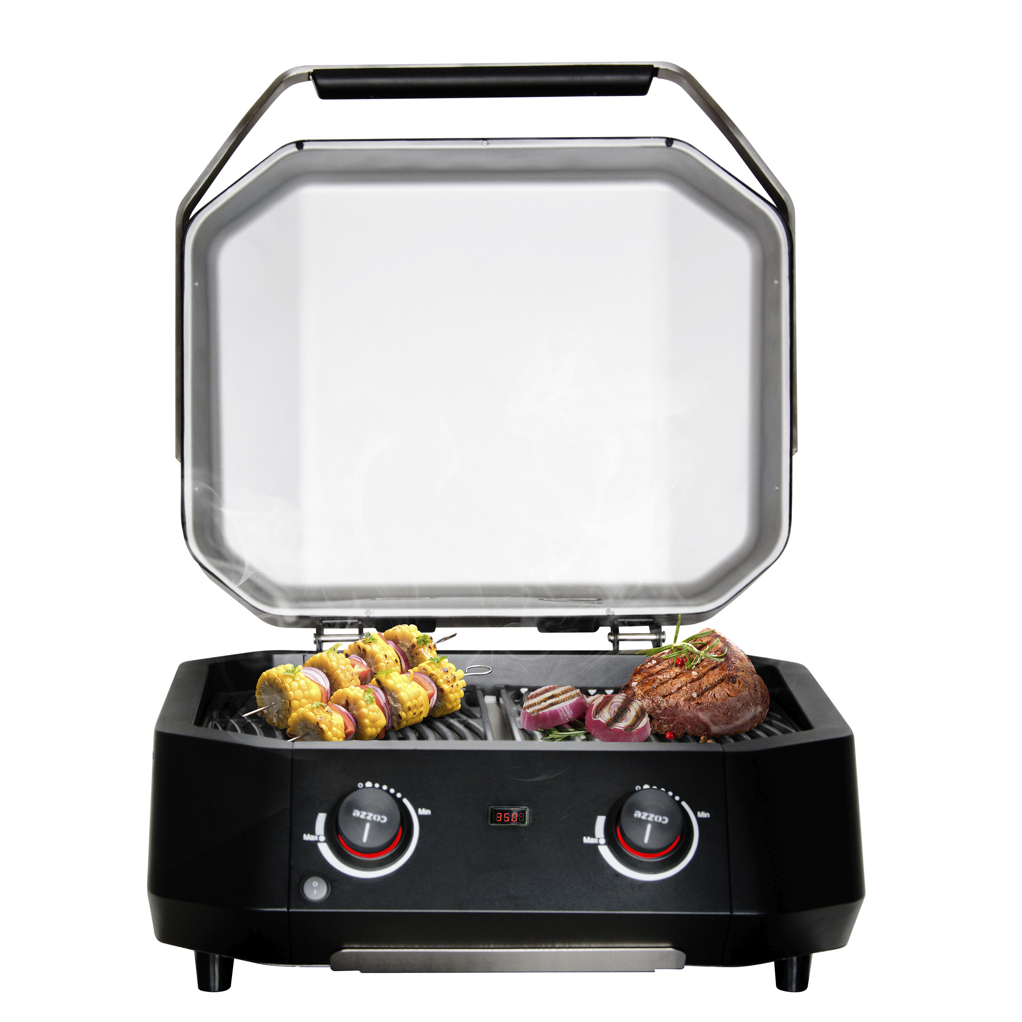 Elektrogrill 'E-500' schwarz 230 V, 2100 W 58,9 x 37,8 x 39 cm + product picture