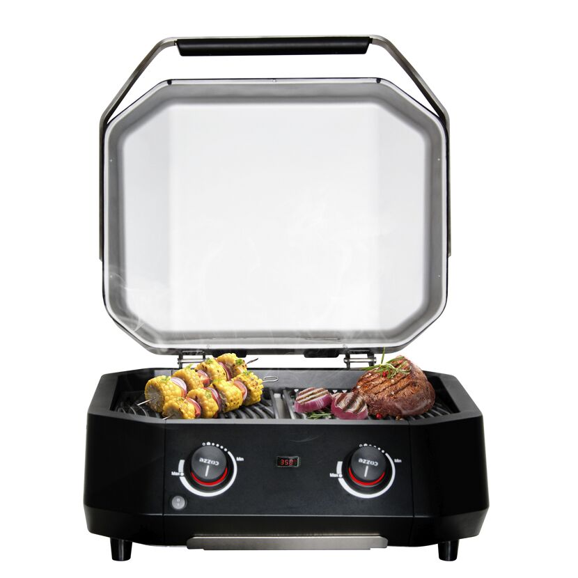 Elektrogrill 'E-500' schwarz 2100 W 58,9 x 37,8 x 39 cm