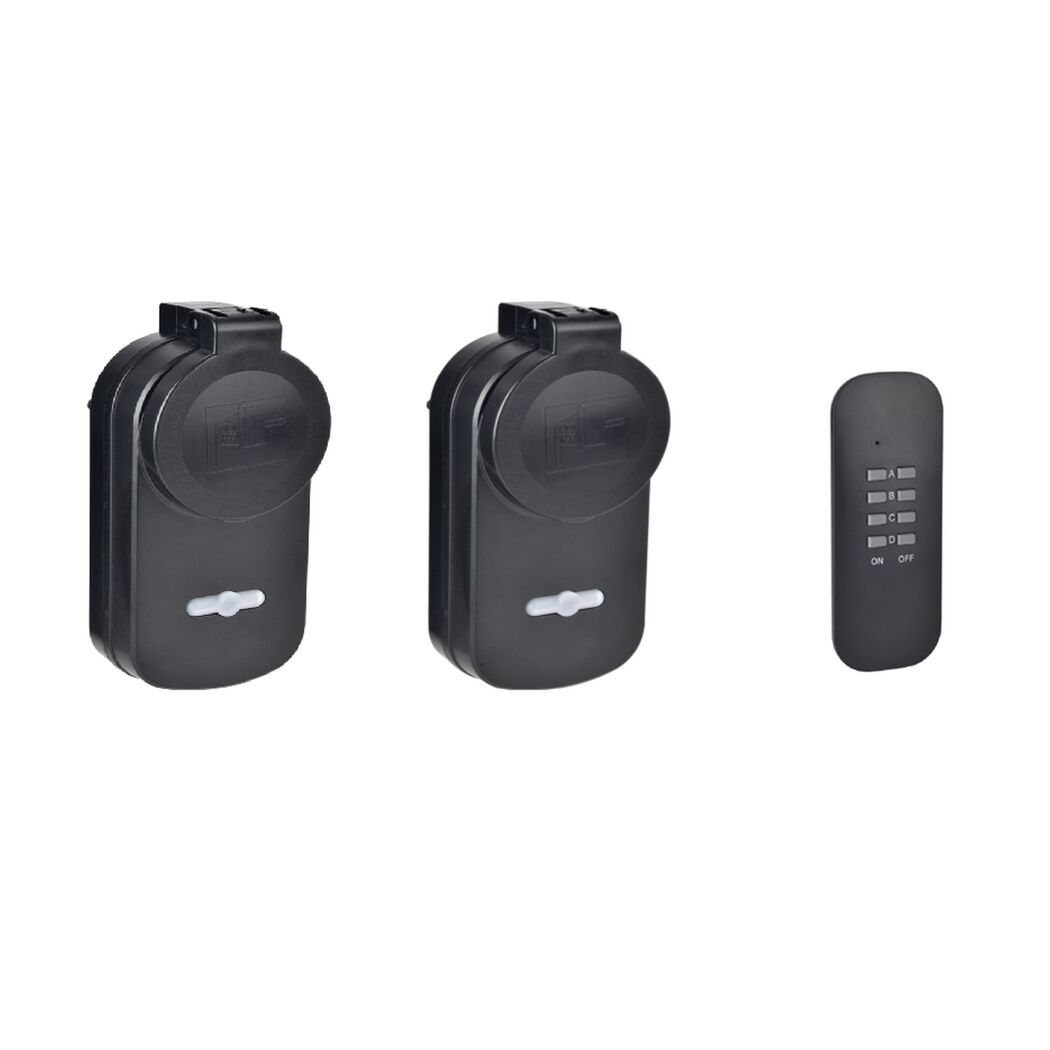 Funksteckdosenadapter-Set 3-teilig