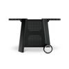Gartentisch ausziehbar Stahl 75 x 75 x 64,5/127,5 cm