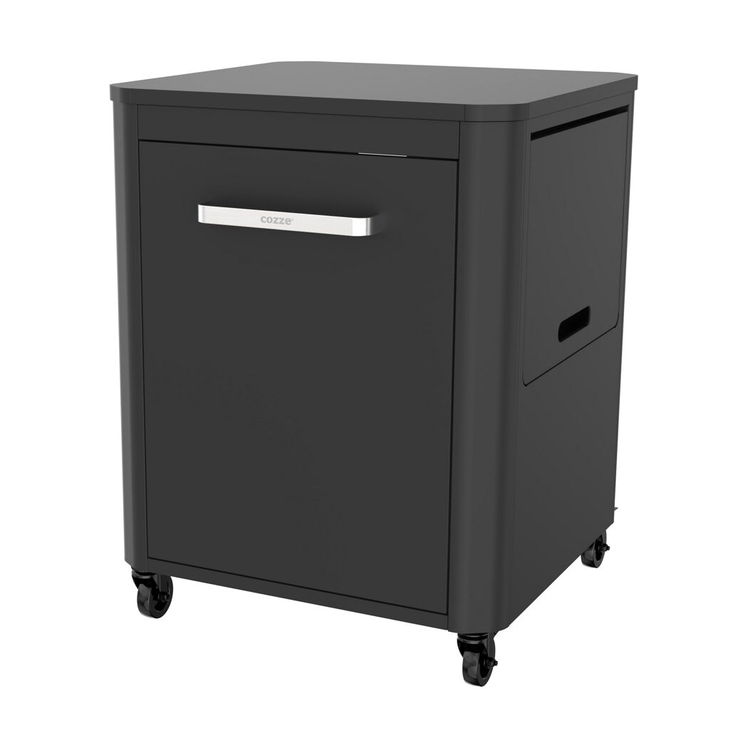 Tisch schwarz 124 x 83 x 60 cm