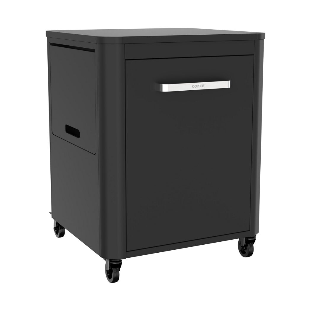 Tisch schwarz 124 x 83 x 60 cm