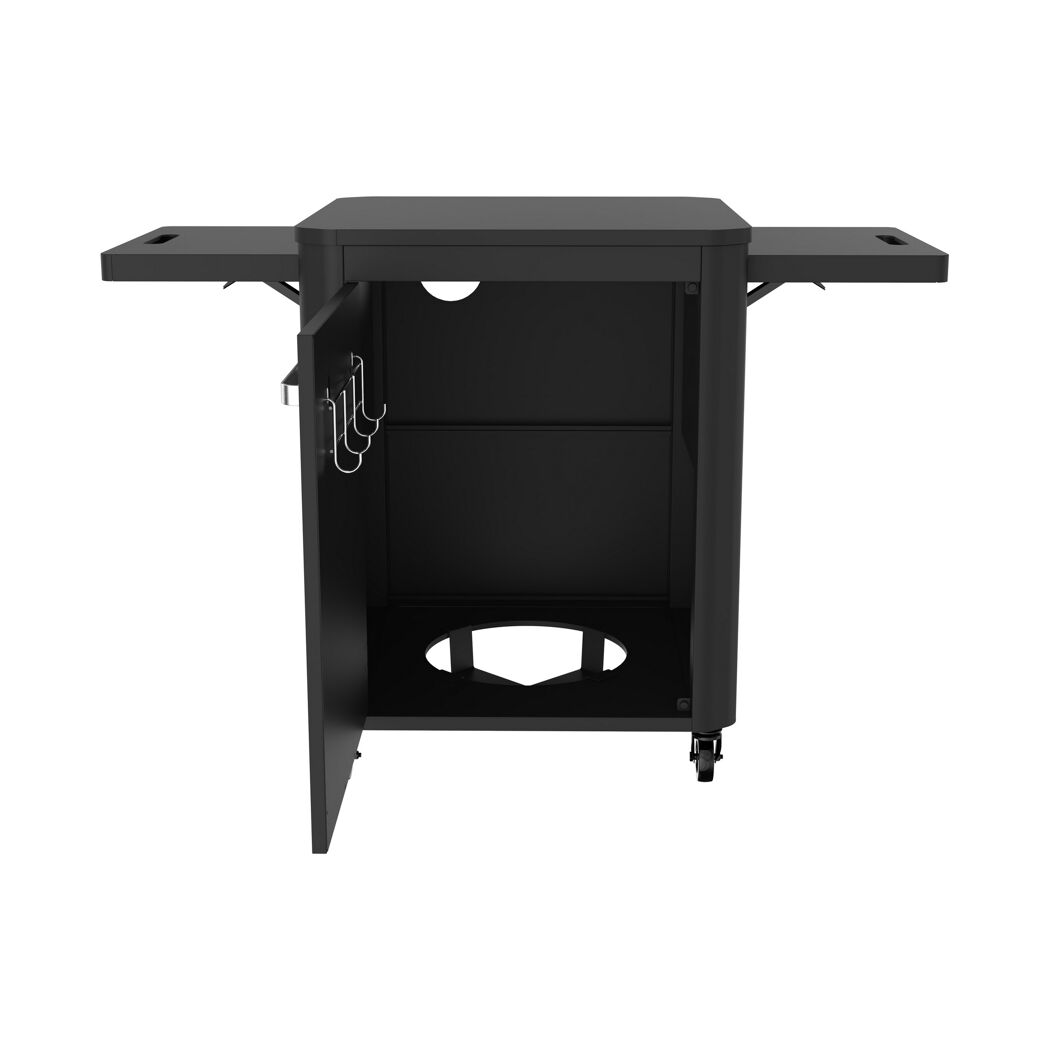Tisch schwarz 124 x 83 x 60 cm