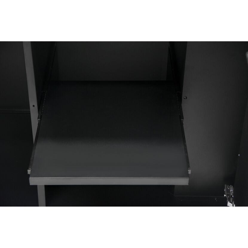 Outdoorküche Edelstahl schwarz 180 x 90 x 67 cm