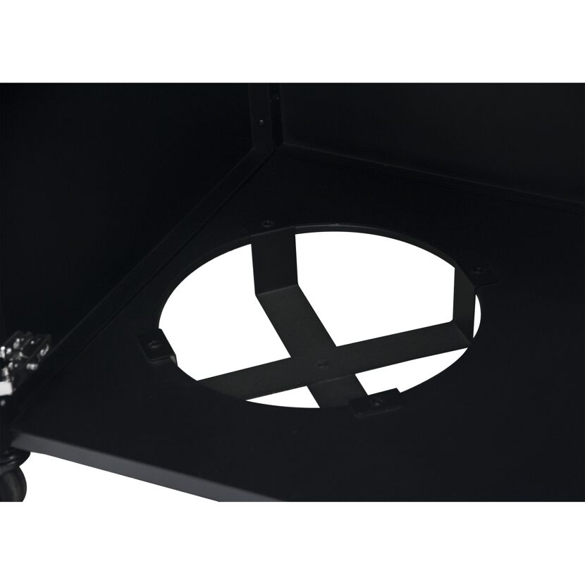 Outdoorküche Edelstahl schwarz 180 x 90 x 67 cm