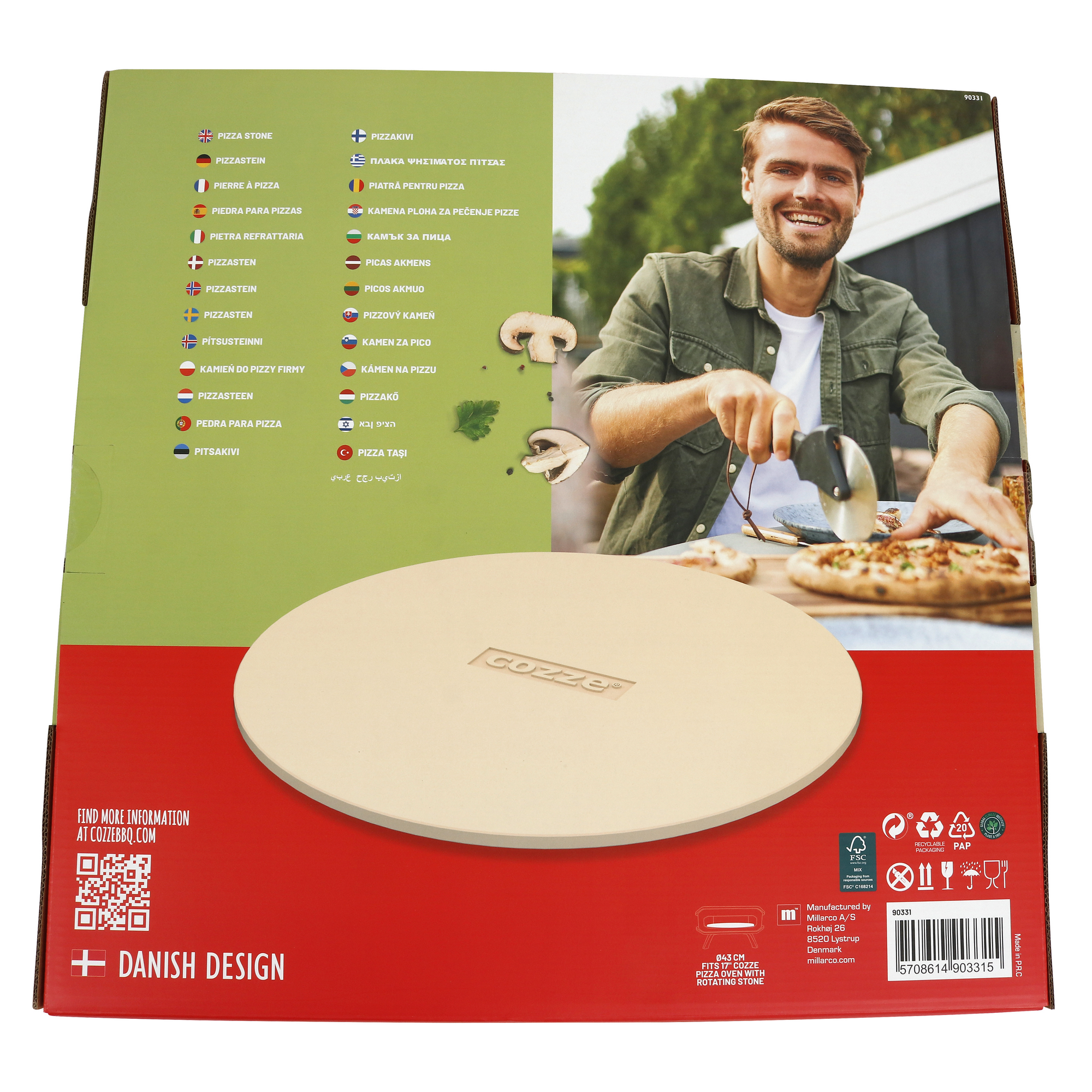 Pizzastein Ø 43 cm + product picture