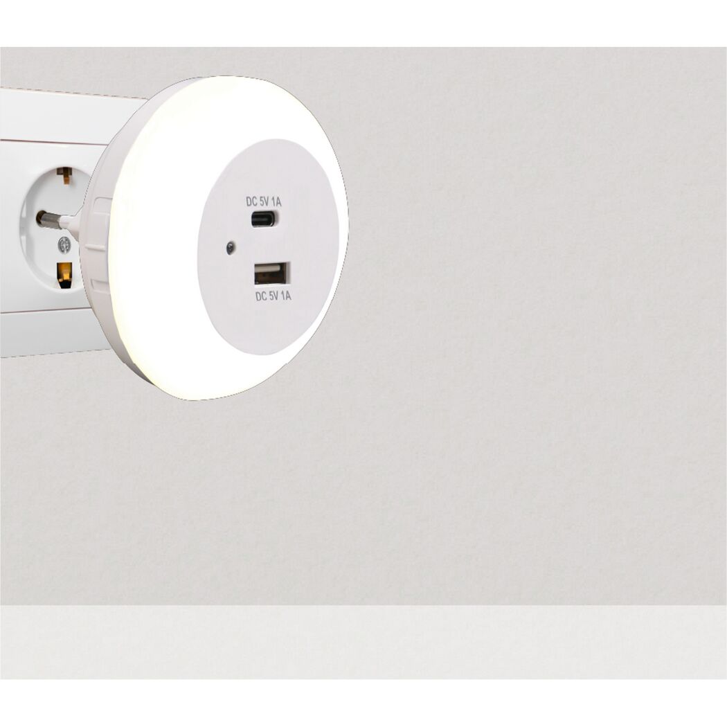 LED-Nachtlicht 14 W 20 lm neutralweiß Ø 8 cm