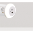 LED-Nachtlicht weiß Ø 8 cm USB A/C Ladeports, Lichtsensor